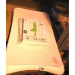 Nintendo Wii Fit board with disc and instructions. Not available for in-house P&P