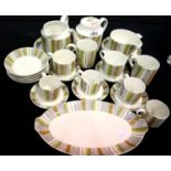 Mid Century part tea and dinner service by Mid Winter, 30 pieces. Not available for in-house P&P