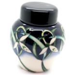 Moorcroft Twenty Winters ginger jar, H: 10 cm. P&P Group 2 (£18+VAT for the first lot and £3+VAT for