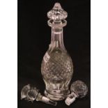 Waterford Crystal Colleen design wine decanter with matching stopper, H: 34 cm and a Glen Eagles cut