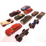 Selection of Dinky and Corgi toy cars for refurbishment. P&P Group 2 (£18+VAT for the first lot