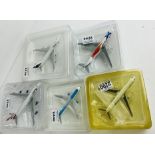 5x 1:400 Scale Diecast Airline Models - Including Air Namibia & BA 747's - Among Others. Unboxed,