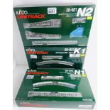 3x Kato N Gauge Unitrack Track Packs - Boxed - Contents Unchecked. P&P Group 2 (£18+VAT for the