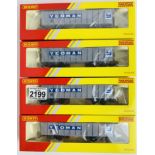 4x Hornby OO R6887 Bogie Tippler Wagons 'Yeoman' Livery Boxed - New Ex Shop Stock. P&P Group 2 (£