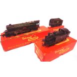 Two Triang Locos; R52 0.6.0 tank black 47606, R53 Princess Elizabeth green and R31 tender. P&P Group