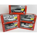 5x Mondo Motors 1:43 Scale Alfa Romeo Die Cast Cars - All Boxed. P&P Group 2 (£18+VAT for the