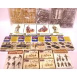 Four armourfast and eleven Preiser boxed German Military figure sets and five unboxed Revell
