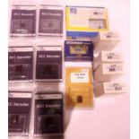 DCC Chips x13 including Hatton 8 pin direct x5, 6 pin direct x2, Bachmann 6 pin 36558 and 36557 x4