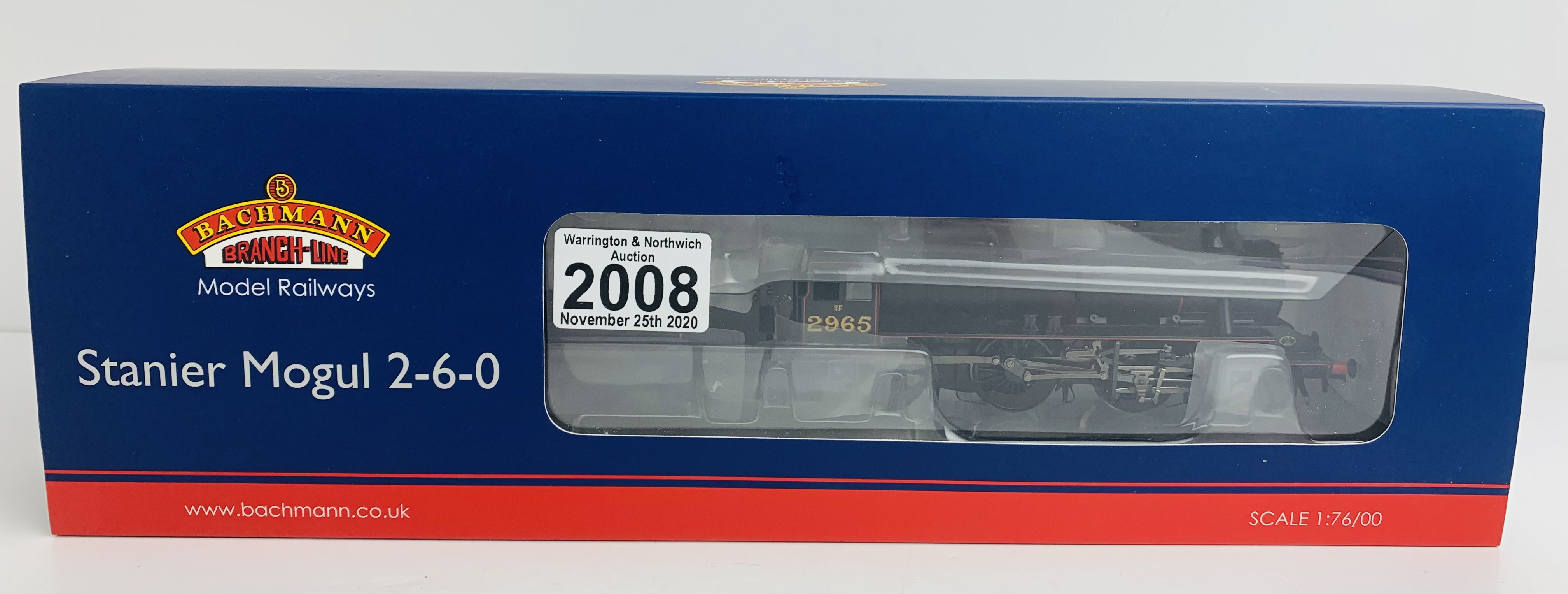 Bachmann 31-690 Stanier Mogul LMS Lined Black - Boxed. P&P Group 1 (£14+VAT for the first lot and £