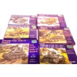 Six UN models 1:72 scale plastic kits, German military vehicles. P&P Group 1 (£14+VAT for the