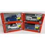 4x Mondo Motors 1:43 Scale Alfa Romeo Diecast Model Cars - Boxed. P&P Group 1 (£14+VAT for the first