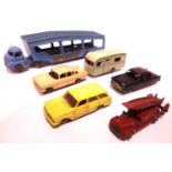 Selection of Matchbox 1:75 vehicles including car transporter. P&P Group 1 (£14+VAT for the first