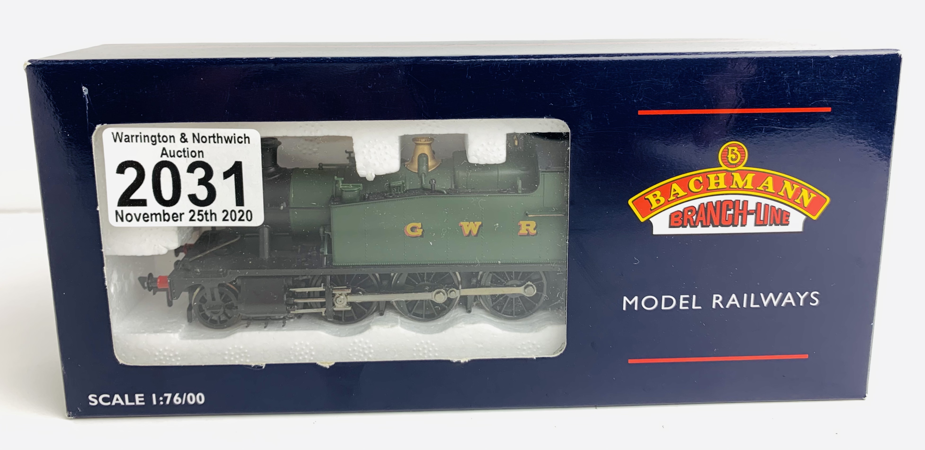 Bachmann 32-135 Prairie 5531 GWR Green - Boxed. P&P Group 1 (£14+VAT for the first lot and £1+VAT
