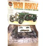 Airfix 1:12 scale 4.5 Litre Bentley kit, appears complete with instructions. Box condition is poor