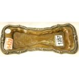 Copper and pewter Art Nouveau pen tray, 25 x 11 cm. P&P Group 1 (£14+VAT for the first lot and £1+