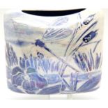 Anita Harris Dragonfly vase, H: 11 cm. P&P Group 1 (£14+VAT for the first lot and £1+VAT for