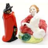 Royal Doulton Guy Fawkes figure and Home again figurine. P&P Group 1 (£14+VAT for the first lot