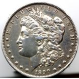 1890 USA Silver Morgan Dollar. P&P Group 1 (£14+VAT for the first lot and £1+VAT for subsequent