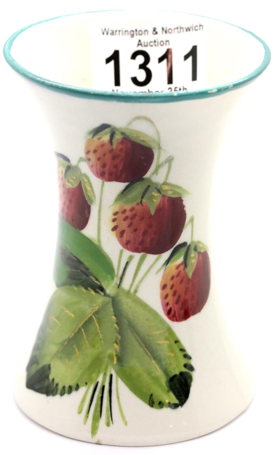 Small Wemyss Raspberries vase, H: 11 cm. P&P Group 2 (£18+VAT for the first lot and £3+VAT for