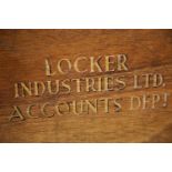 Vintage wooden briefcase for Locker Industries. Not available for in-house P&P