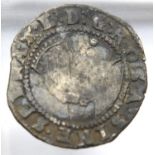 Silver Hammered of Queen Elizabeth Tudor 2 Pellets, Later issue. P&P Group 1 (£14+VAT for the