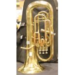 John Packer model JP274 euphonium in brass finish with fitted JP case. P&P group 3 (£25 for the