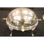 Norton and White EPNS food warmer, c1883-1889. P&P Group 3 (£25+VAT for the first lot and £5+VAT for
