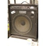 Large Fender bass amplifier, Rumble 100 type PR 559, serial no IA04E14208. Not available for in-