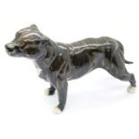 Beswick Brindle bull terrier L: 19 cm. P&P Group 3 (£25+VAT for the first lot and £5+VAT for