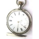 A 935 silver full hunter crown wind pocket watch, working at lotting. P&P Group 1 (£14+VAT for the