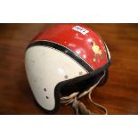 1960's Stadium cork lined crash helmet, with complete liner and strap. P&P Group 2 (£18+VAT for