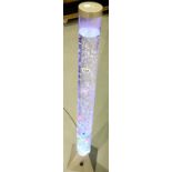 Tall glass mock-fish tank bubble lamp. Not available for in-house P&P