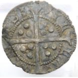 Silver Hammered Penny Long Cross of King Edward III Double Star. P&P Group 1 (£14+VAT for the