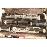 Buescher Aristocrat cased clarinet. Not available for in-house P&P
