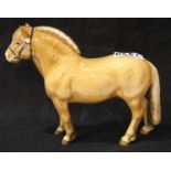 Beswick Norwegian Fjord Horse, small chip to rear hoof. P&P Group 2 (£18+VAT for the first lot