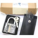 Boxed Lock Cowboy lock picking set. P&P Group 1 (£14+VAT for the first lot and £1+VAT for subsequent