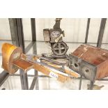 Pathe Kid film projector and a stereoscope viewer etc. Not available for in-house P&P