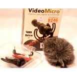 Boxed videomicro compact on-camera microphone from Rode Microphones. P&P Group 1 (£14+VAT for the