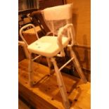 Metal framed disability aid chair. Not available for in-house P&P