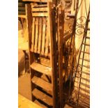 Two pairs of wooden decorators ladders. Not available for in-house P&P