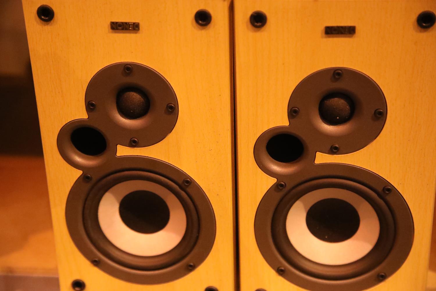 Pair of Denon SC-M10K speakers. Not available for in-house P&P