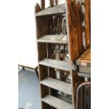 Two sets of vintage decorators ladders. Not available for in-house P&P