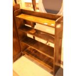 Oak four shelf bookcase. Not available for in-house P&P