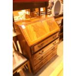 Reproduction four drawer fall front bureau. Not available for in-house P&P