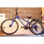 Boys Trek MT 220 21 speed trail bike with 12" frame. Not available for in-house P&P