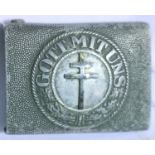 German WWII type belt buckle, adapted for the Free French Resistance. P&P Group 1 (£14+VAT for the