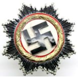 German WWII type Third Reich Deutsches Kreuz in gold, in fitted box, marked 1 verso. P&P Group 1 (£