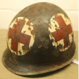 American WWII type McCord M1 US Medics helmet, date coded 1943. Swivel bale front seam, no liner.