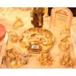Mixed lot of ceramics and Cherished Teddies. Not available for in-house P&P