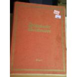 German WWII book Düsseldorfer Kunstmappe 1940 folio of twenty colour prints. P&P Group 1 (£14+VAT